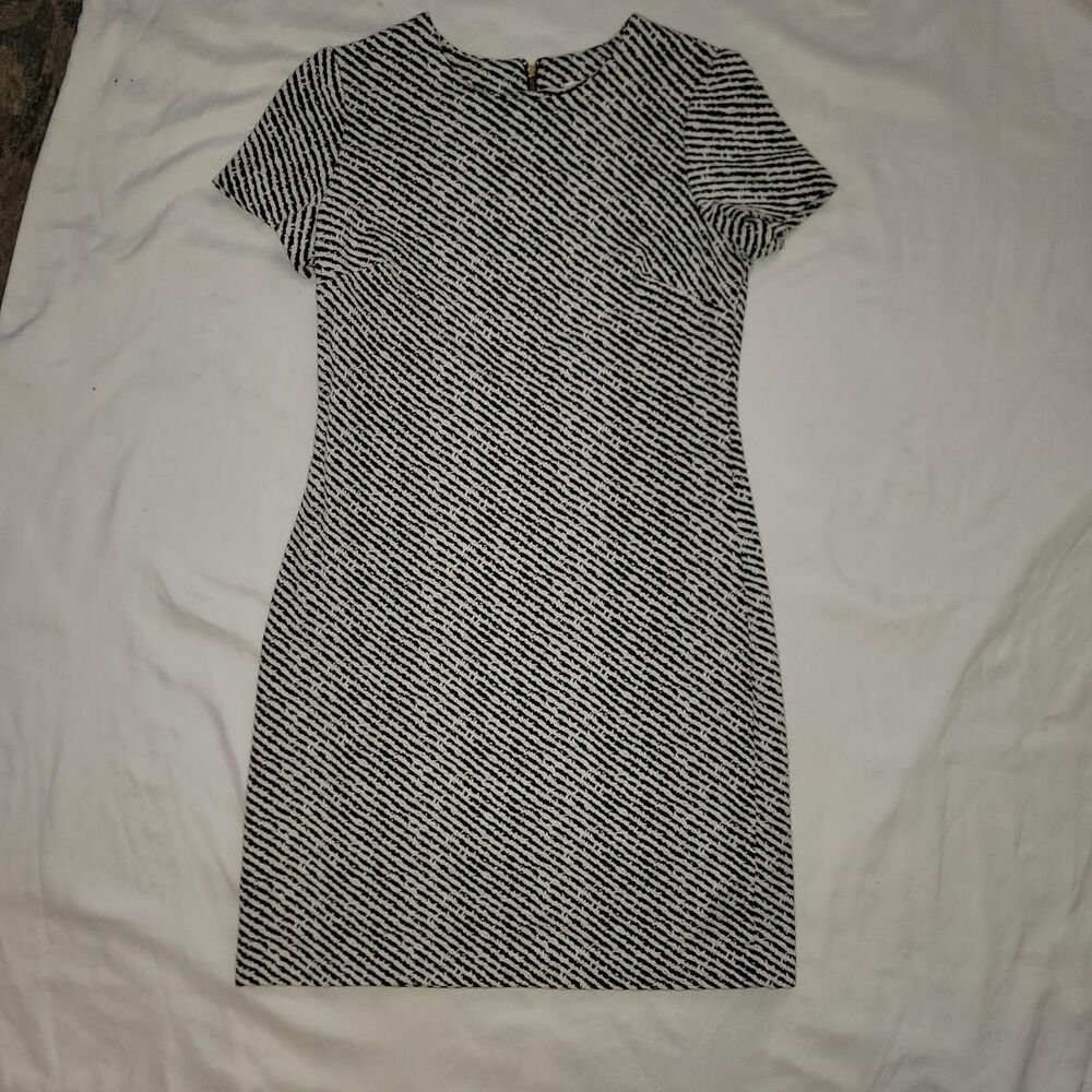 Calvin-klein Women's Black and White Dress